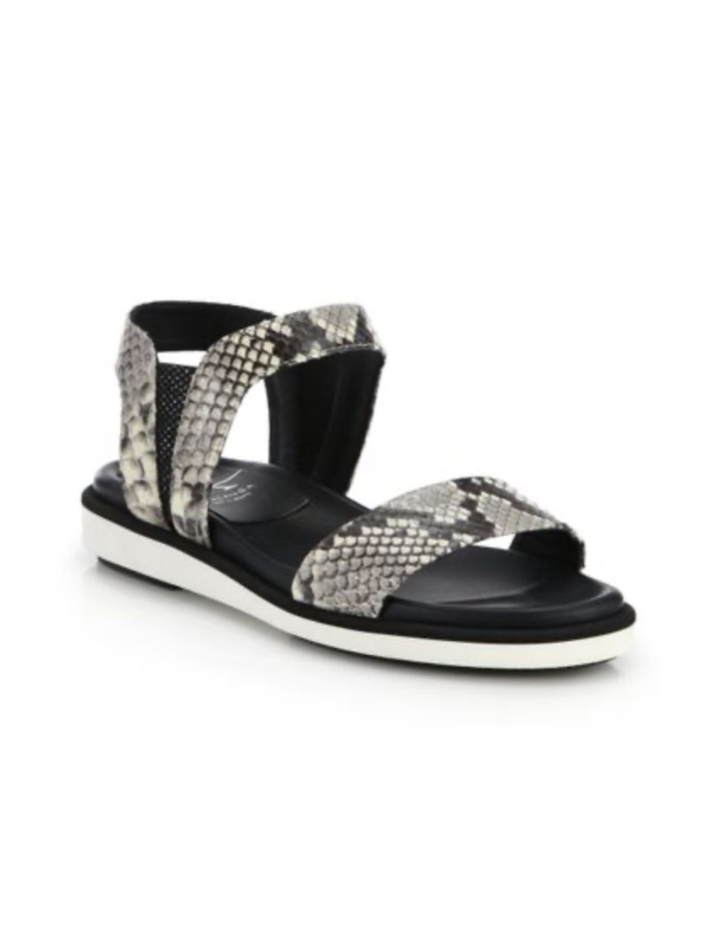 Aquatalia Emmet Snakeskin Sandals